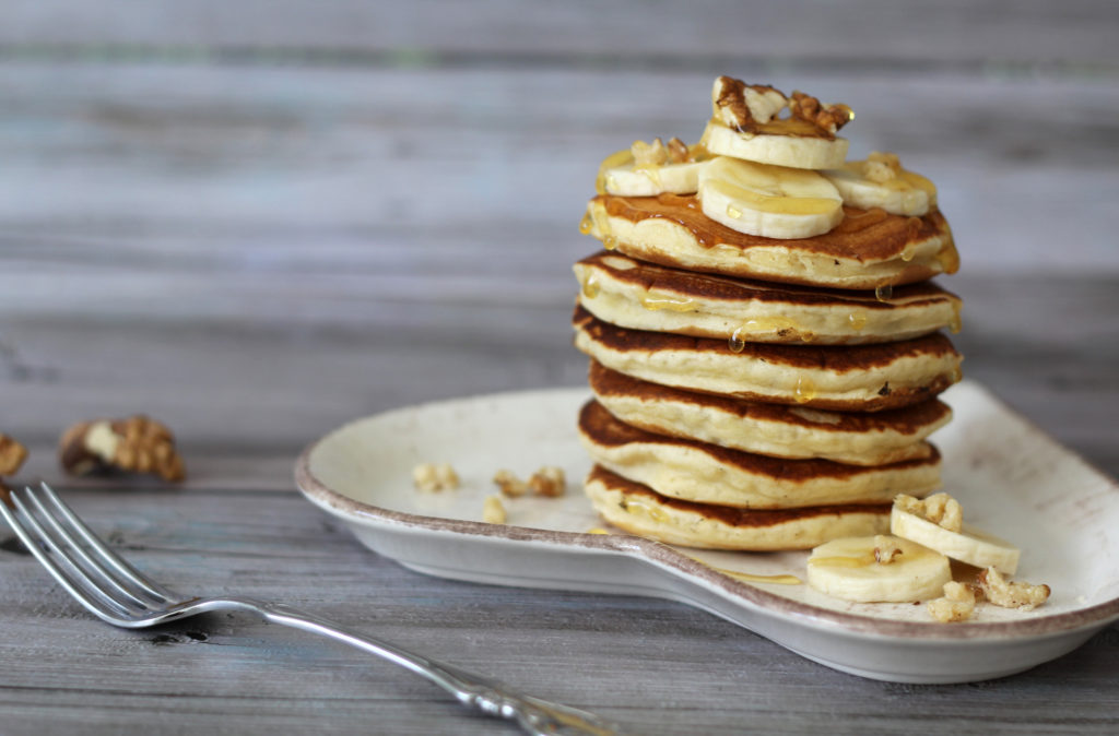 Banános amerikai palacsinta