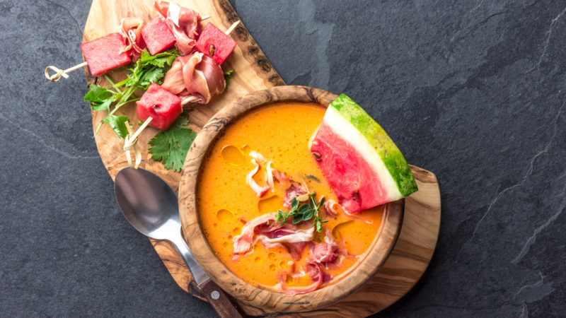 Görögdinnyés gazpacho recept