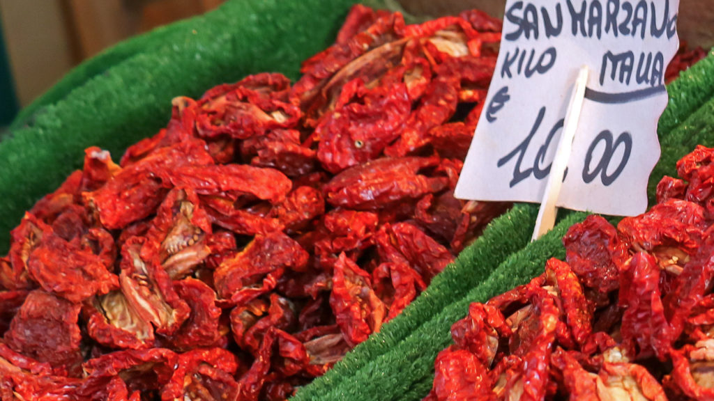 Napon szárított San Marzano paradicsom