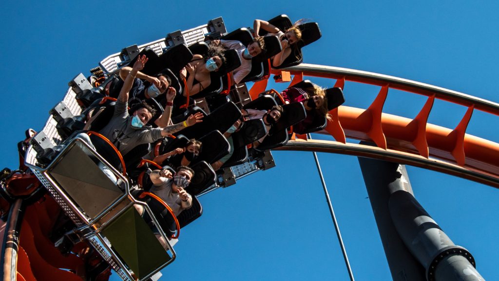 Hullámvasút a madridi vidámparkban