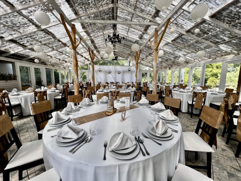 A gyáli Galopp Major esküvői fedett terasza