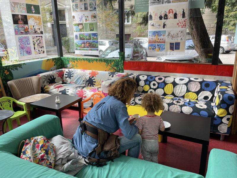 A Tranzit Art Café belső tere