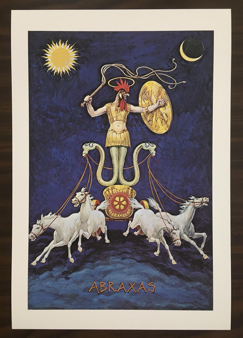 A kakasfejű, kígyólábú Abraxas (forrás: prs.org)