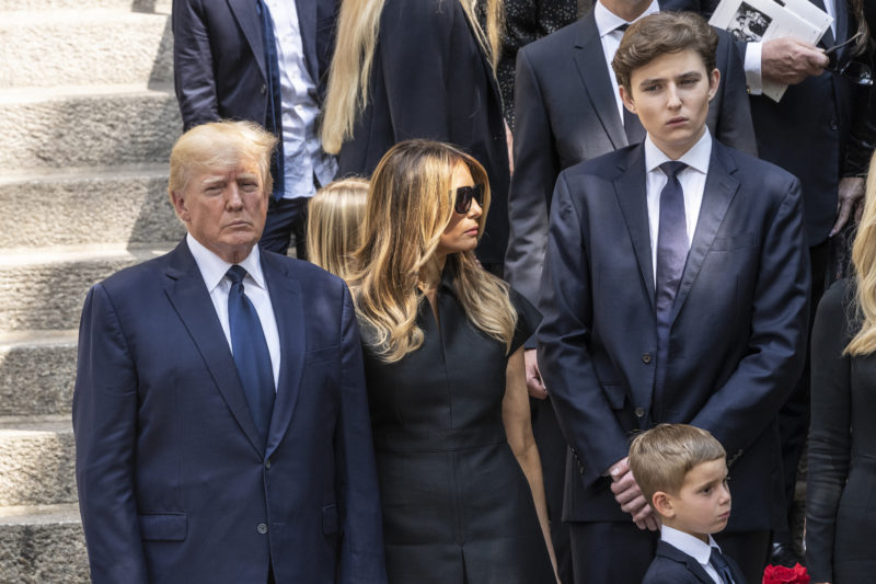 Donald Trump, Melania Trump és Barron Trump