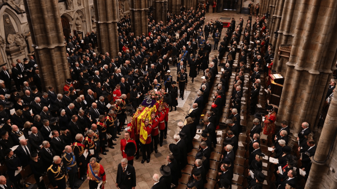 II. Erzsébet temetése