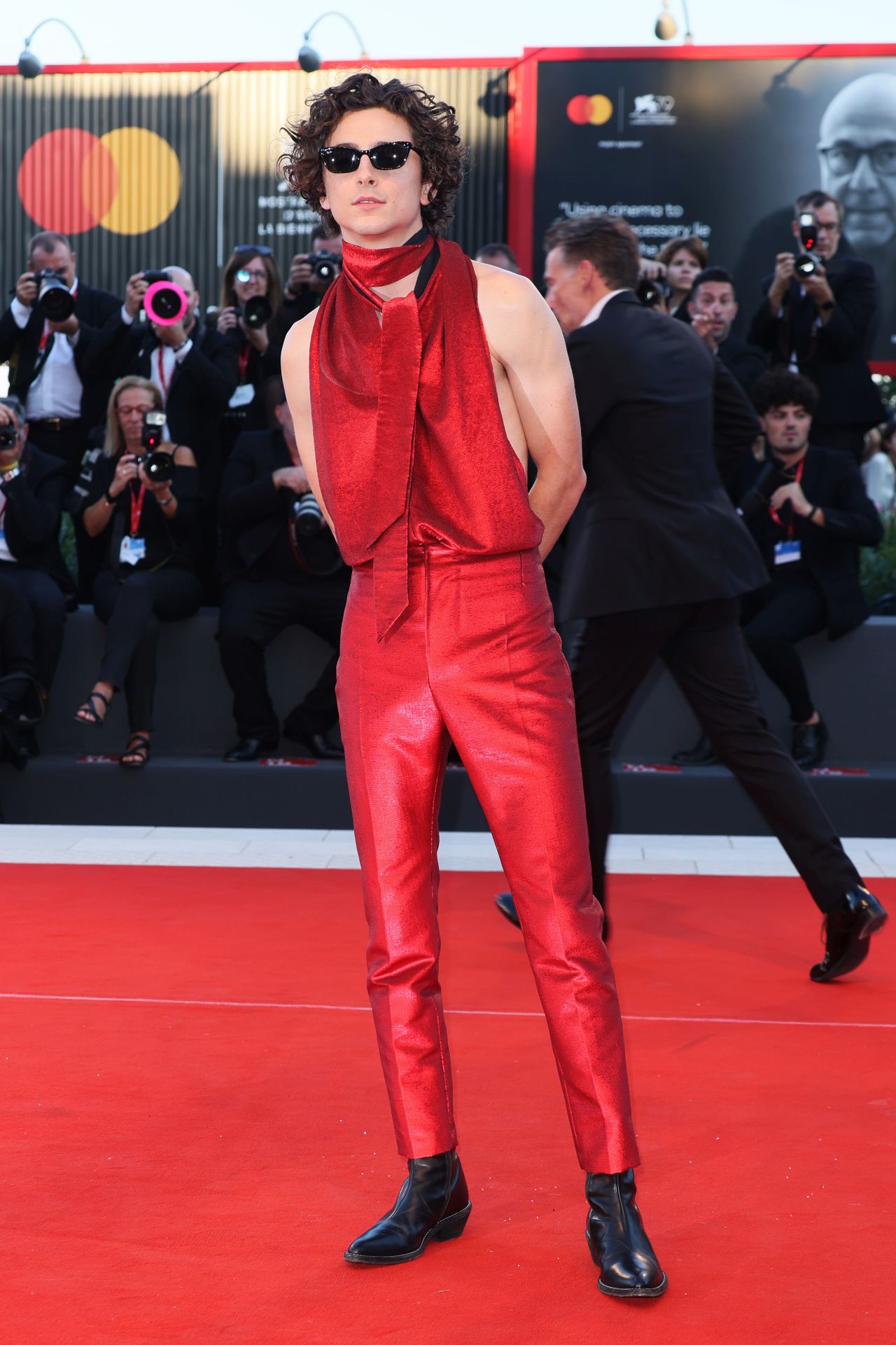 Timothee Chalamet a 79. Velencei Filmfesztiválon (Fotó: Ernesto Ruscio/Getty Images)