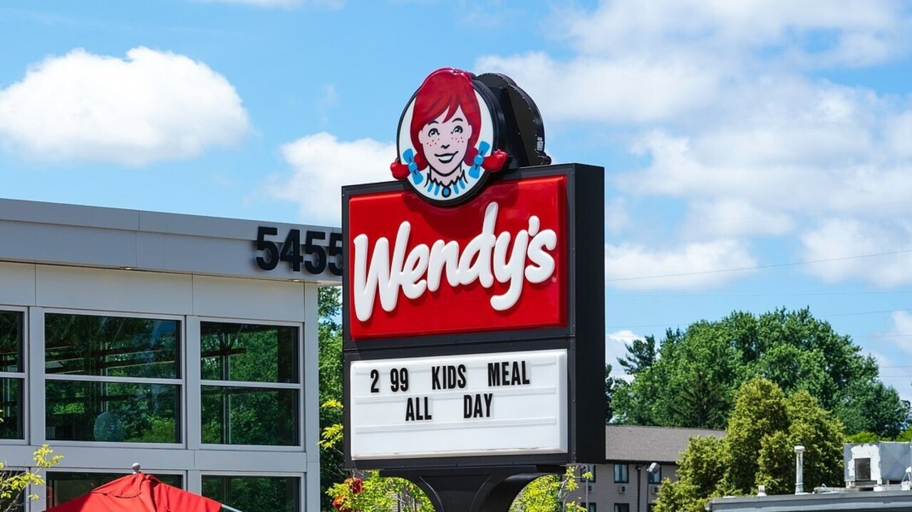 Wendy's hirdető tábla.