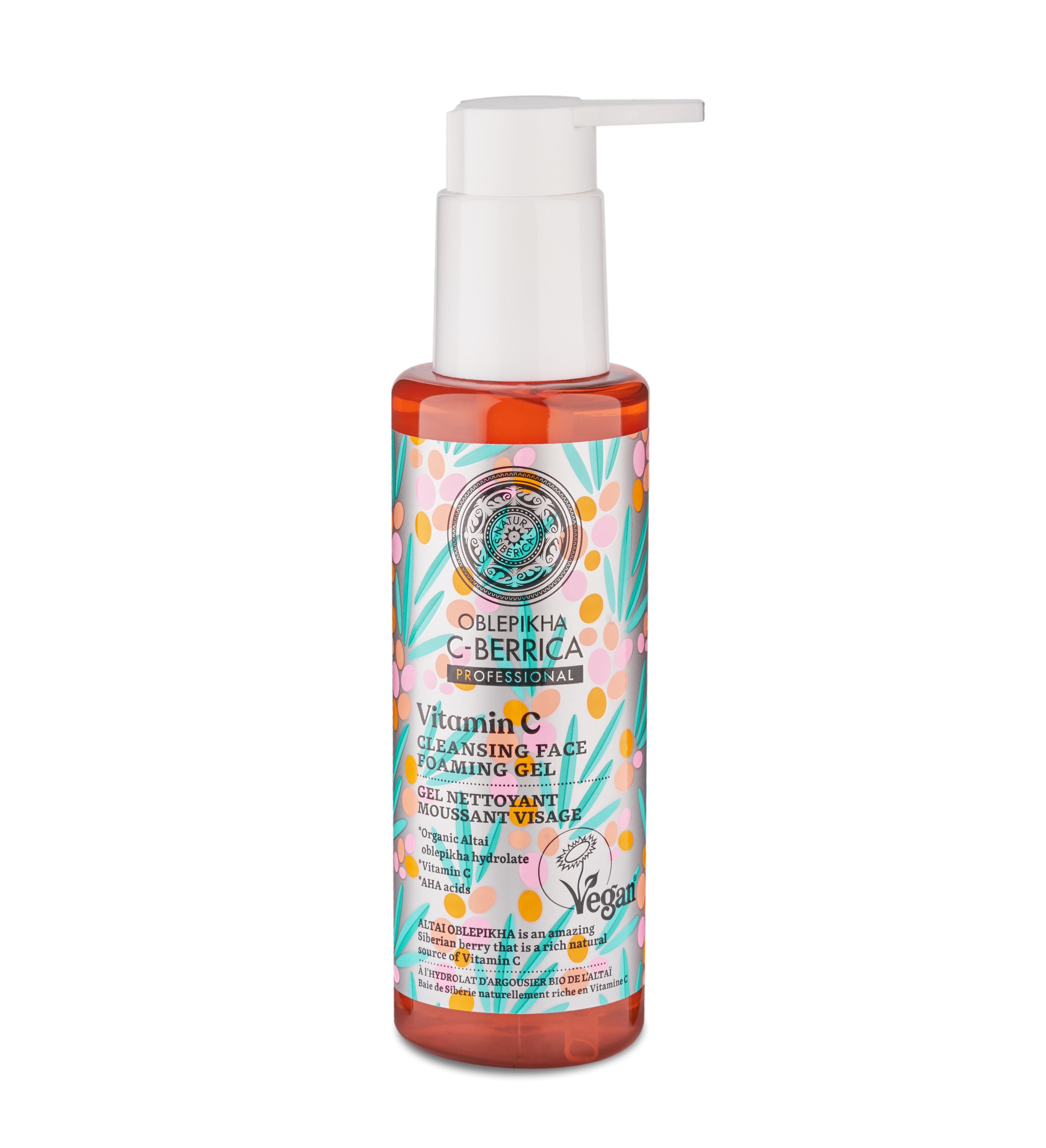 Oblepikha C Berrica Arctisztító hab gél C vitaminnal