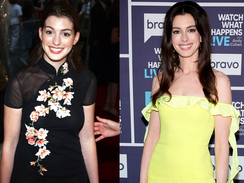 Anne Hathaway 2002-ben és 2022-ben