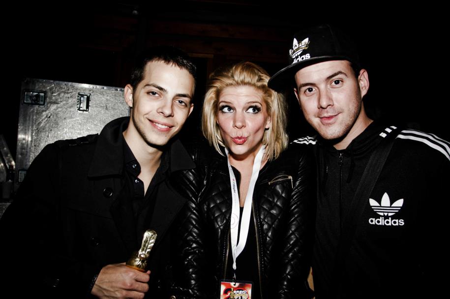 SP, Fluor és menedzserük Orsi (Fotó: Archív)