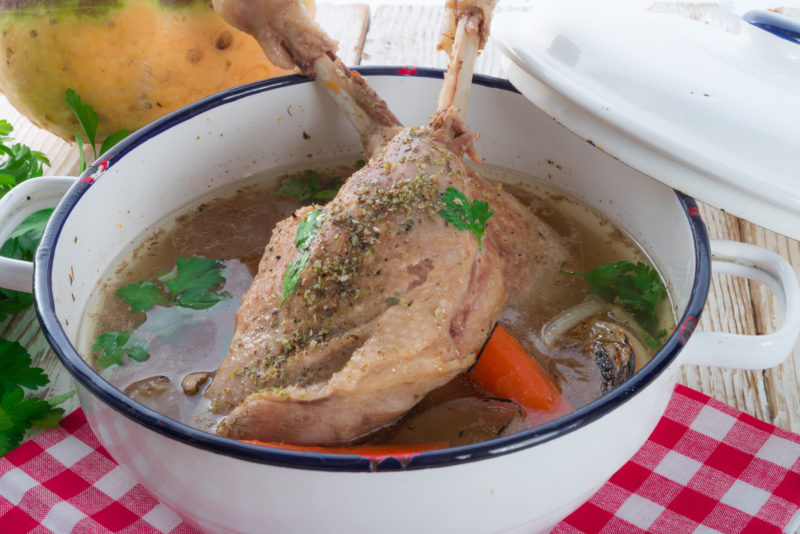 Libaleves rajta egész libacombokkal