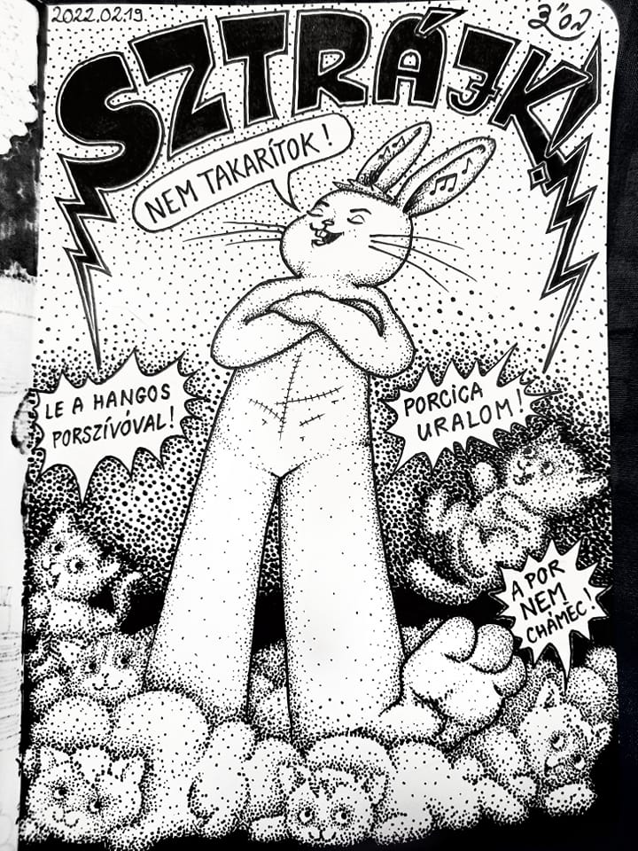 „Sztrájk” (Germán Vanda rajza)