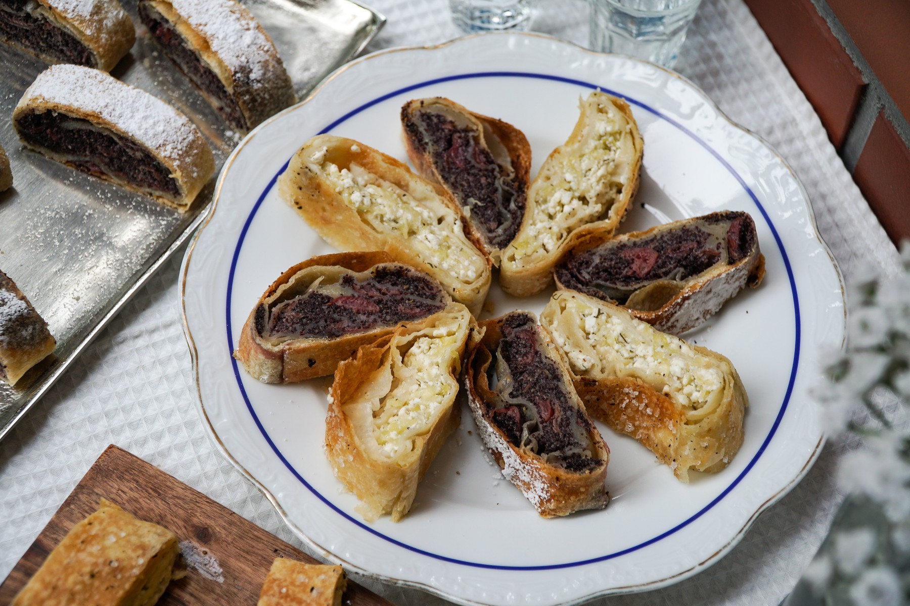 Túrós és meggyes-mákos rétes