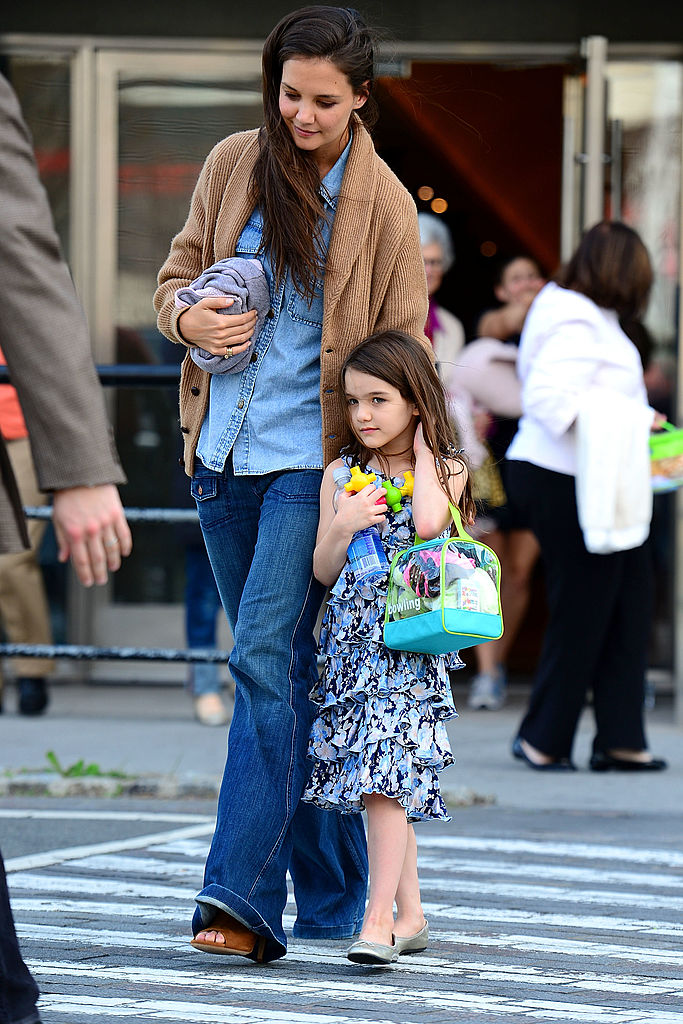 Katie Holmes és Suri Cruise 2012-ben