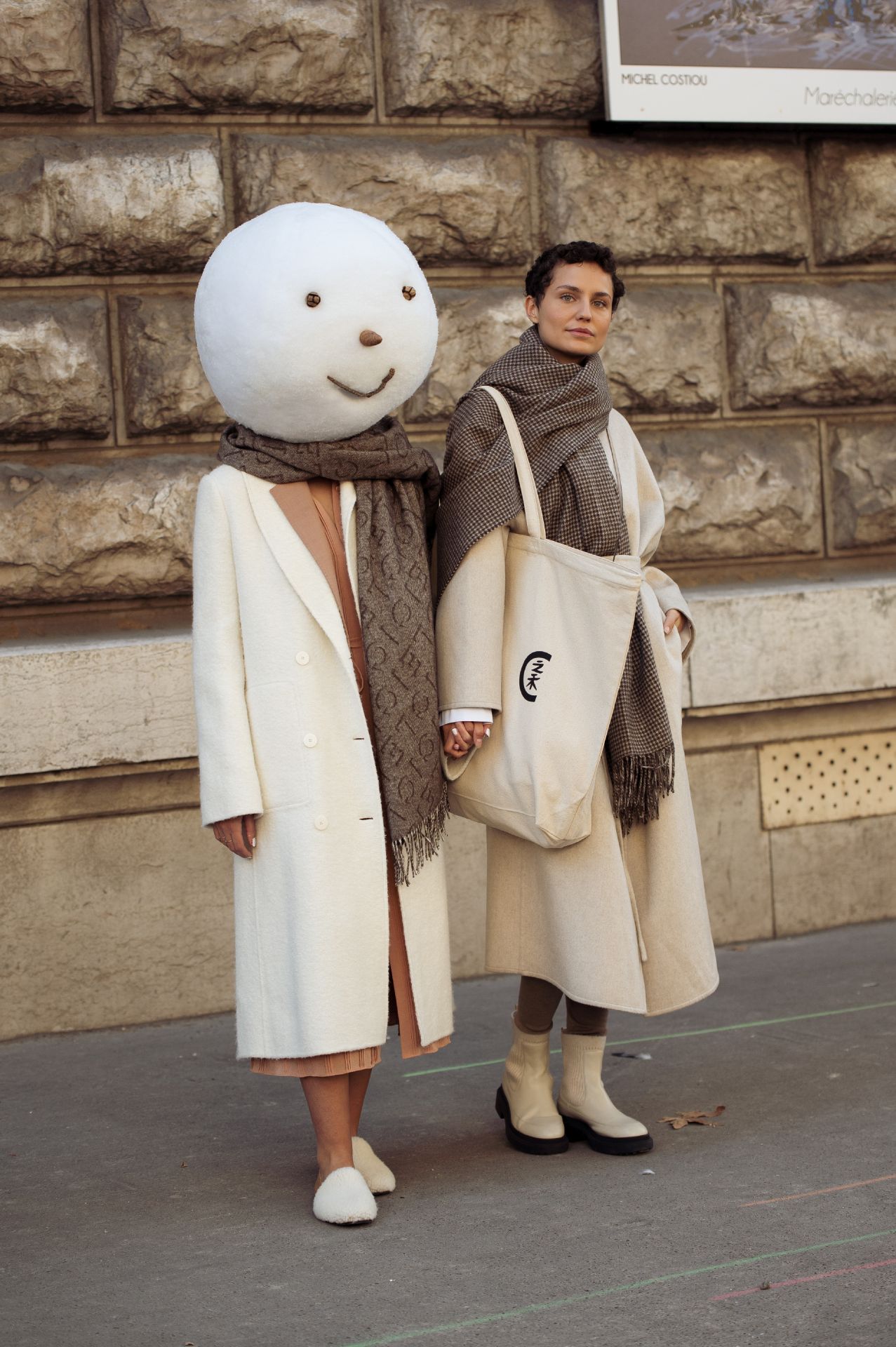 óriás sálas fotó nőkről