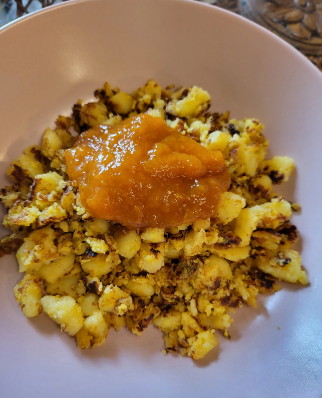 Császármorzsa baracklekvárral