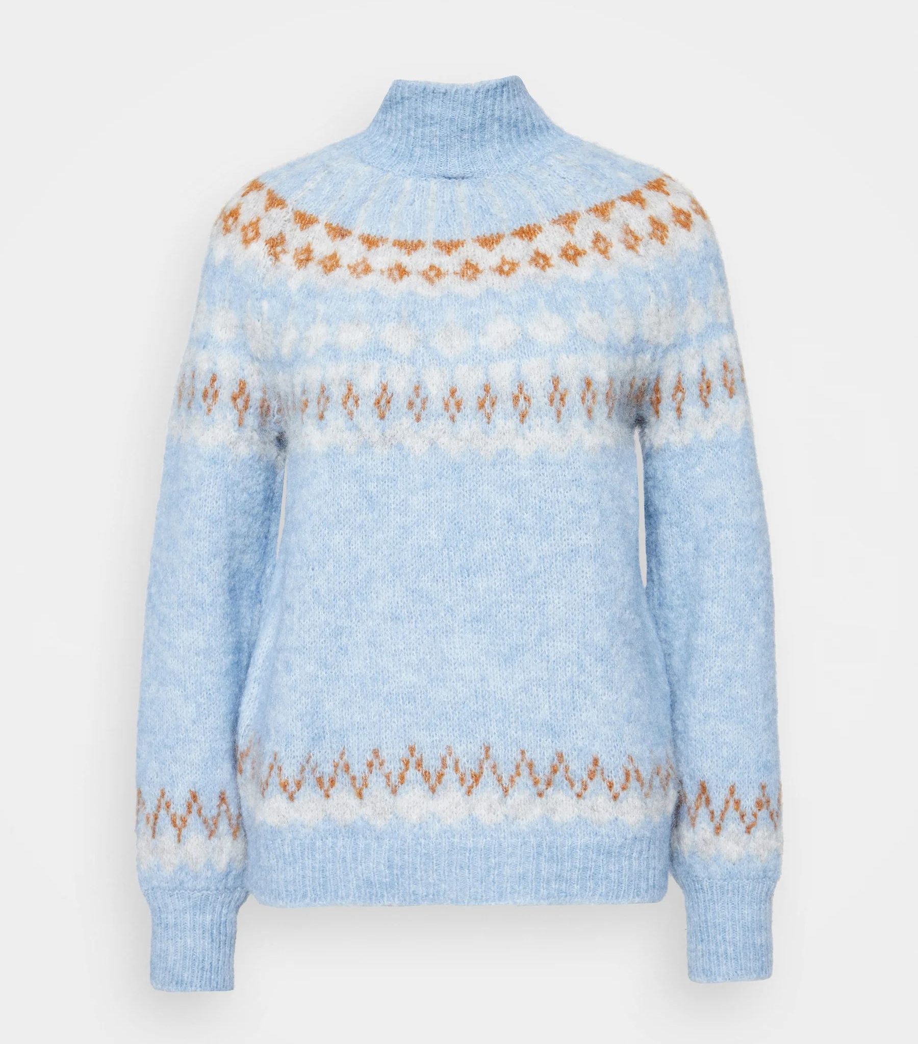 YAS norvég mintás pulóver