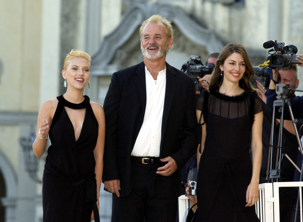 Scarlett Johansson, Bill Murray és Sofia Coppola az Elveszett jelentés bemutatóján 2003-ban (Fotó: J. Vespa/WireImage)