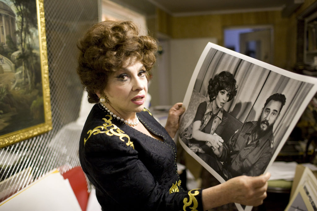 Gina Lollobrigida és Fidel Castro