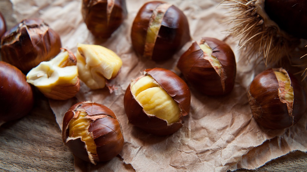 Otthon sült gesztenye