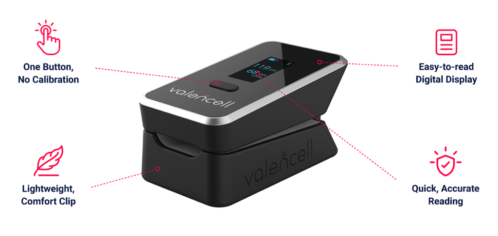 Valencell ujjbegy vérnyomásmérő