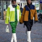 lime zöld kabátos street style szett