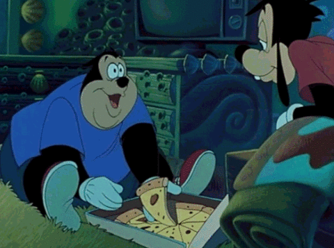 Goofy sajtos pizza gif