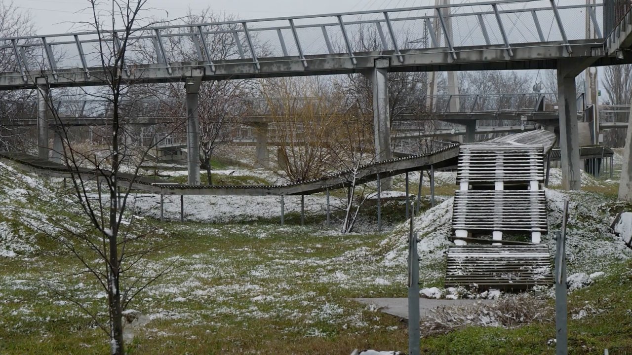 A lepusztult hatvani kerékpáros kalandpark