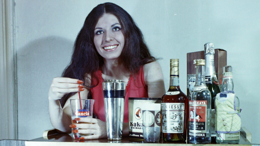 Retró alkoholos ital reklám