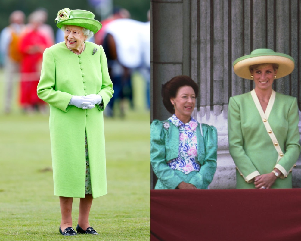 Erzsébet és Diana zöldben