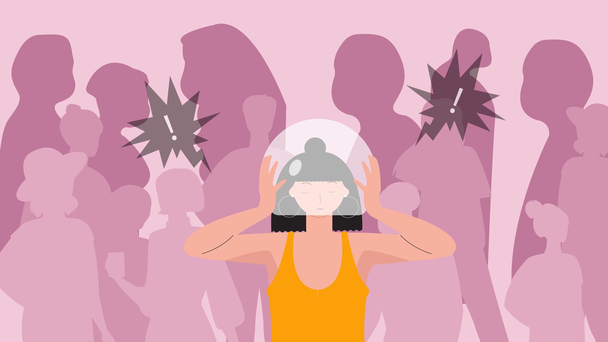 Illusztráció a szociális szorongásról