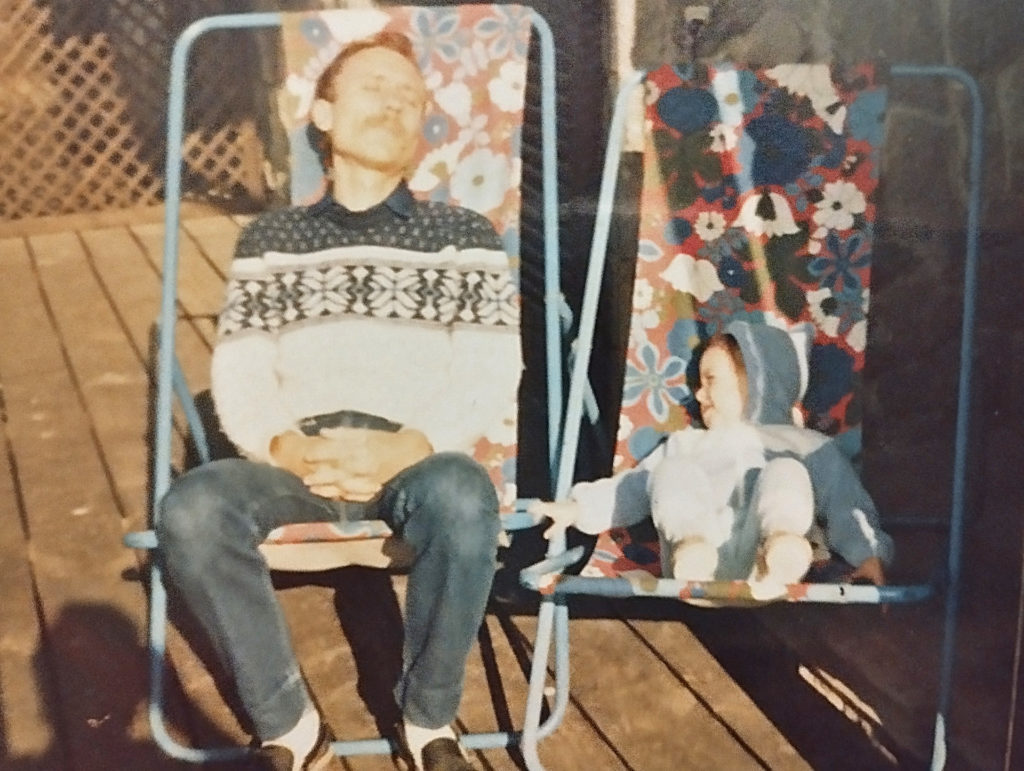 Herczeg Szonja és édesapja