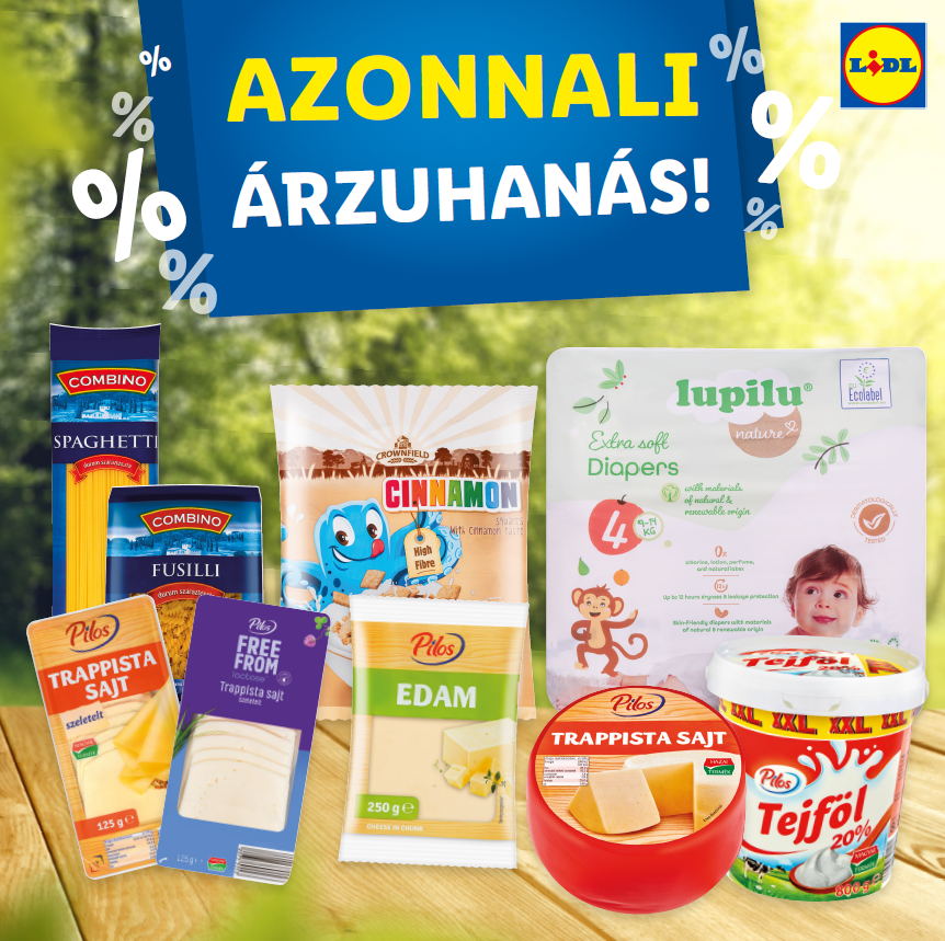 Bevásárlás? Irány a Lidl - újabb  termékek ára  csökkent