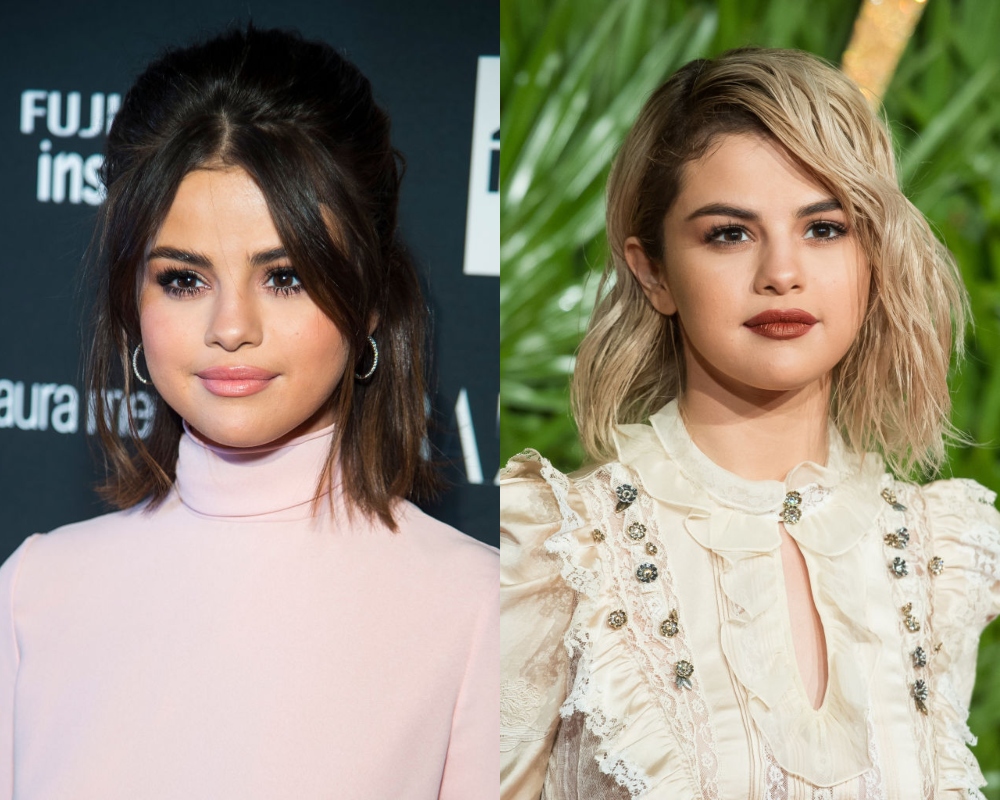 Selena Gomez barnán és szőkén