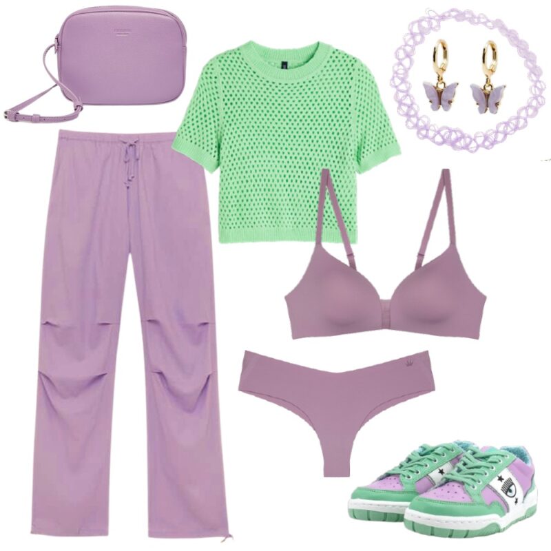 Fehérnemű: Triumph Flex Smart, felső: H&amp;M, nadrág, táska, ékszerek: Pull&amp;Bear, sneaker: Chiara Ferragni