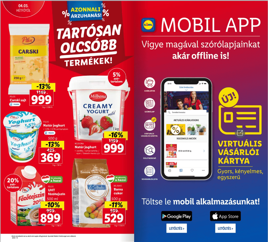 Jelentős árcsökkentéssel támogatja a Lidl a magyar családokat húsvétkor is