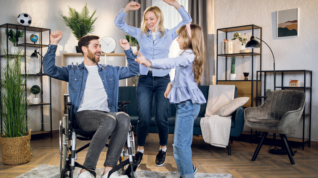 Kerekesszékbe került apuka