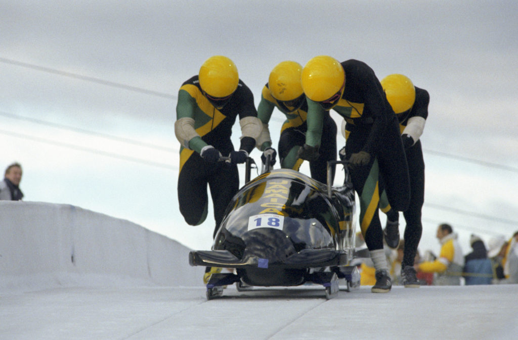 Az első jamaicai bobcsapat az 1988-as olimpián