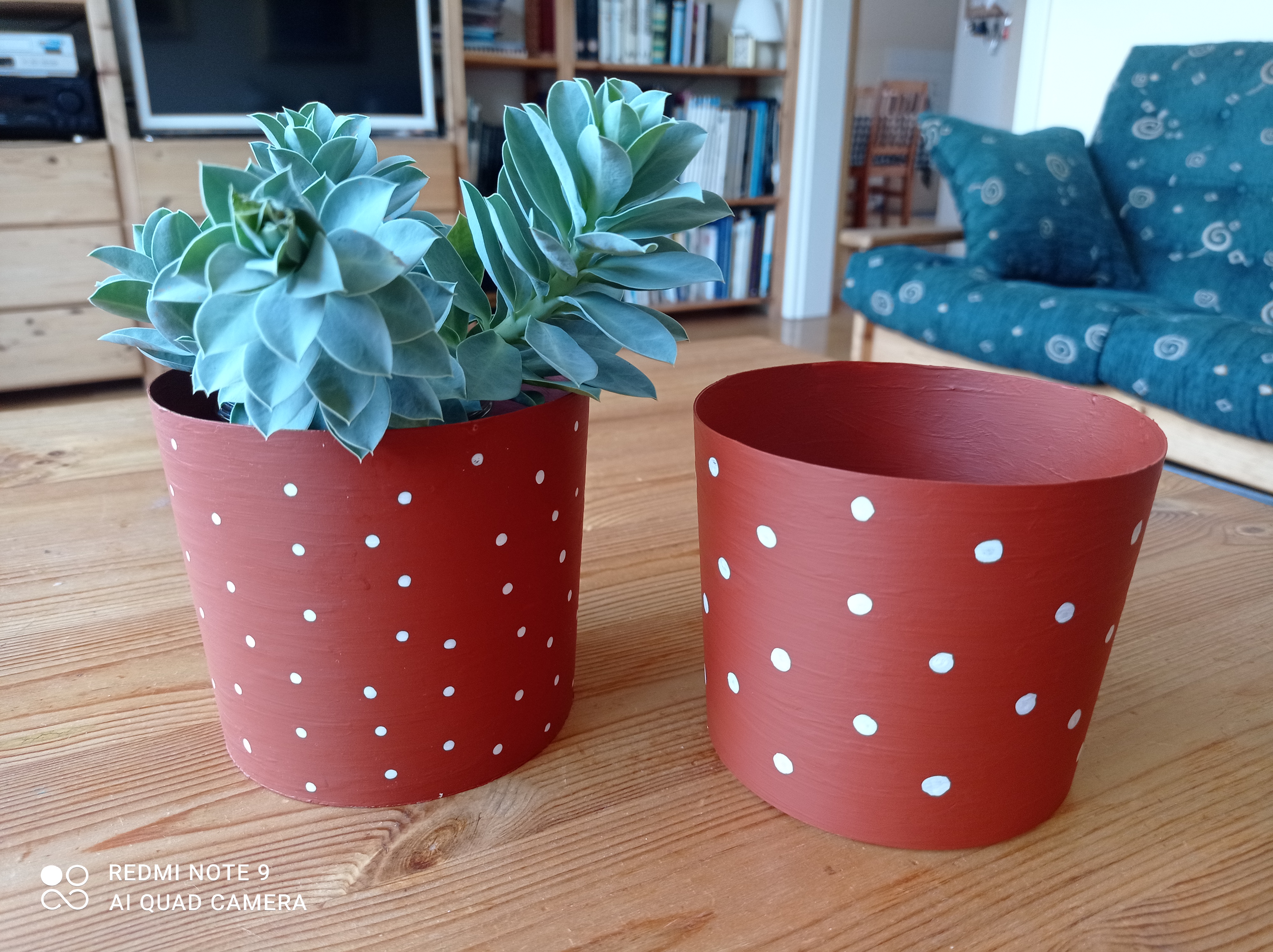 Tejfölös dobozból kaspó