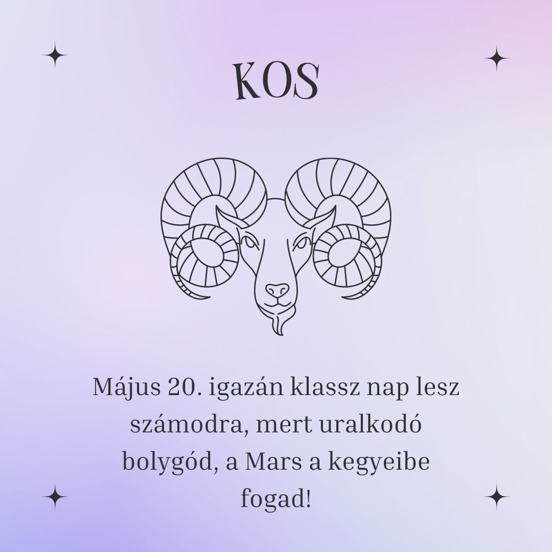 Kos májusi szerencsenapjai