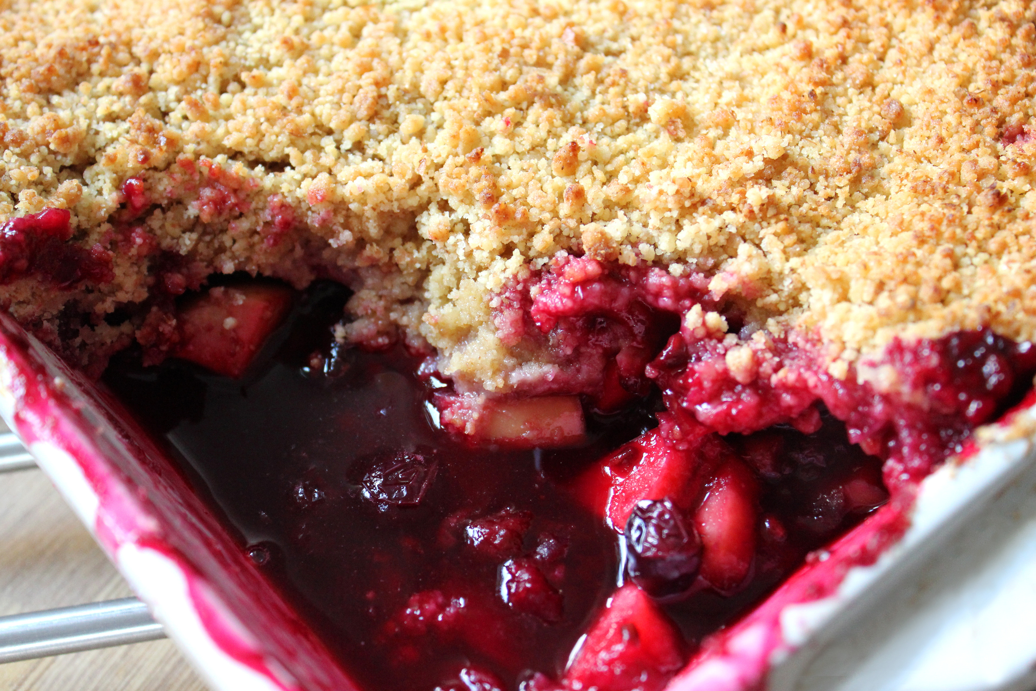 Cseresznyés crumble