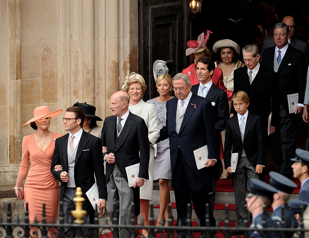 Pál herceg és a felesége Katalin hercegnéék esküvőjén