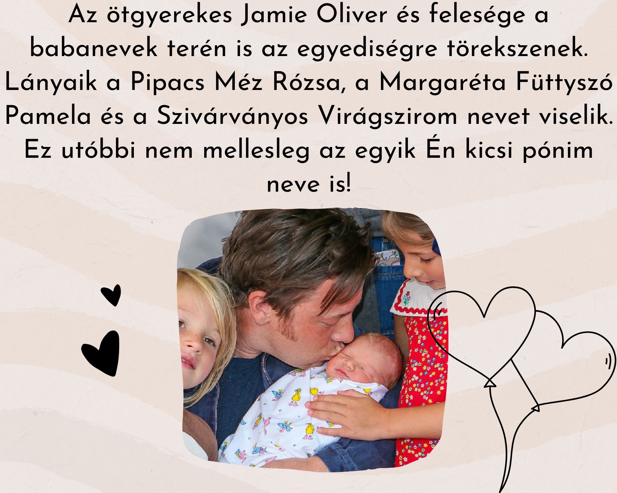 Jamie Oliver a gyerekeivel