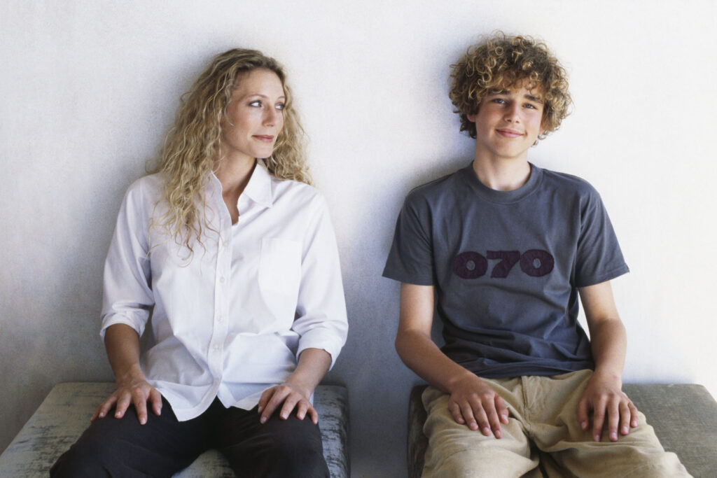 Kamasz és anyukája