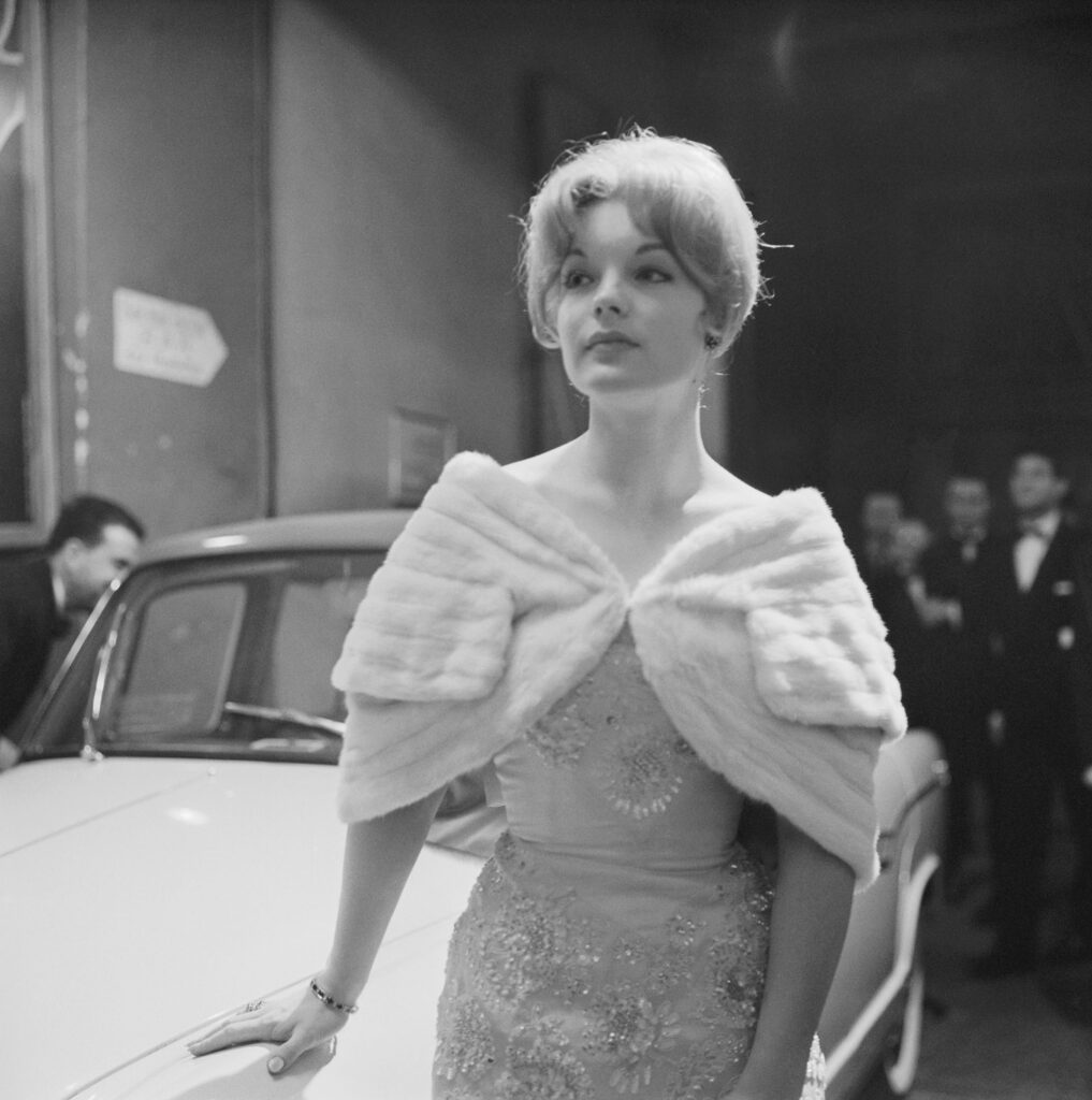 Romy Schneider a Sissi bemutatóján