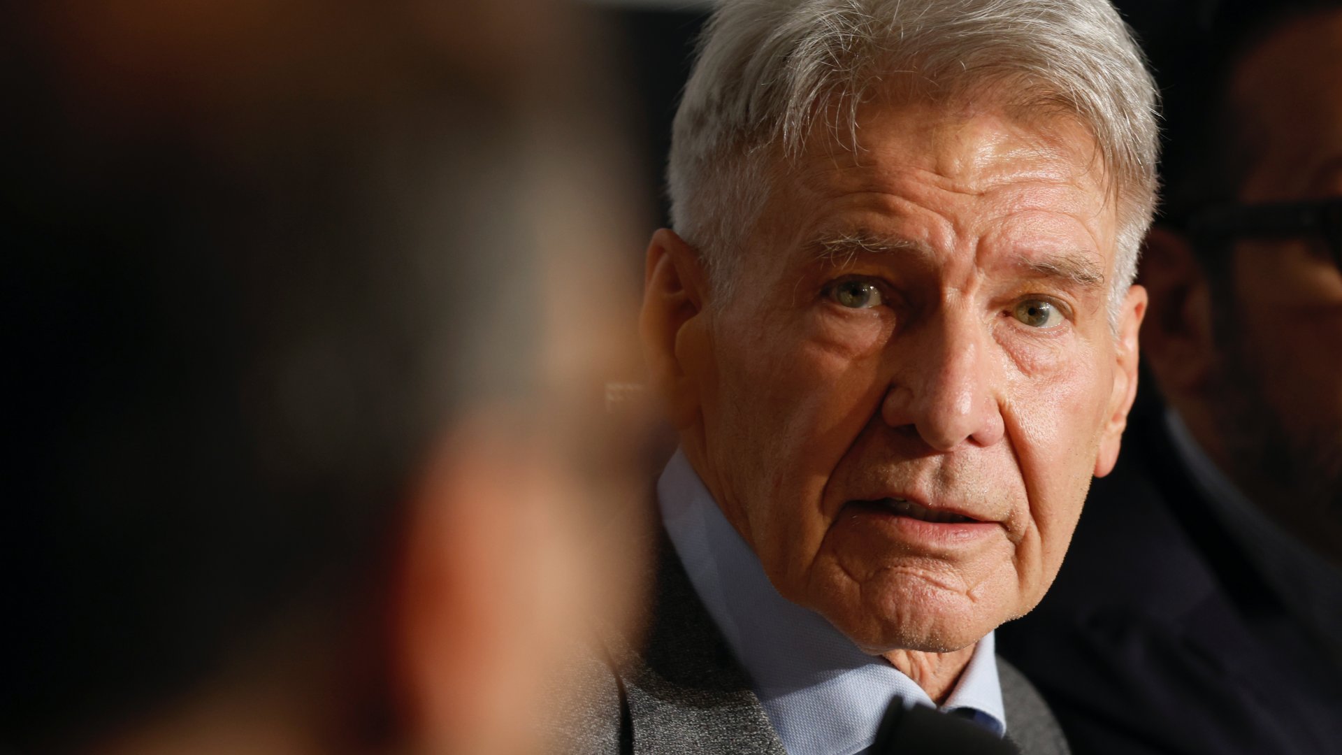 Harrison Ford az Indiana Jones és a végzet tárcsája című film sajtótájékoztatóján a 76. cannes-i filmfesztiválon 2023. május 19-én Cannes-ban, Franciaországban 