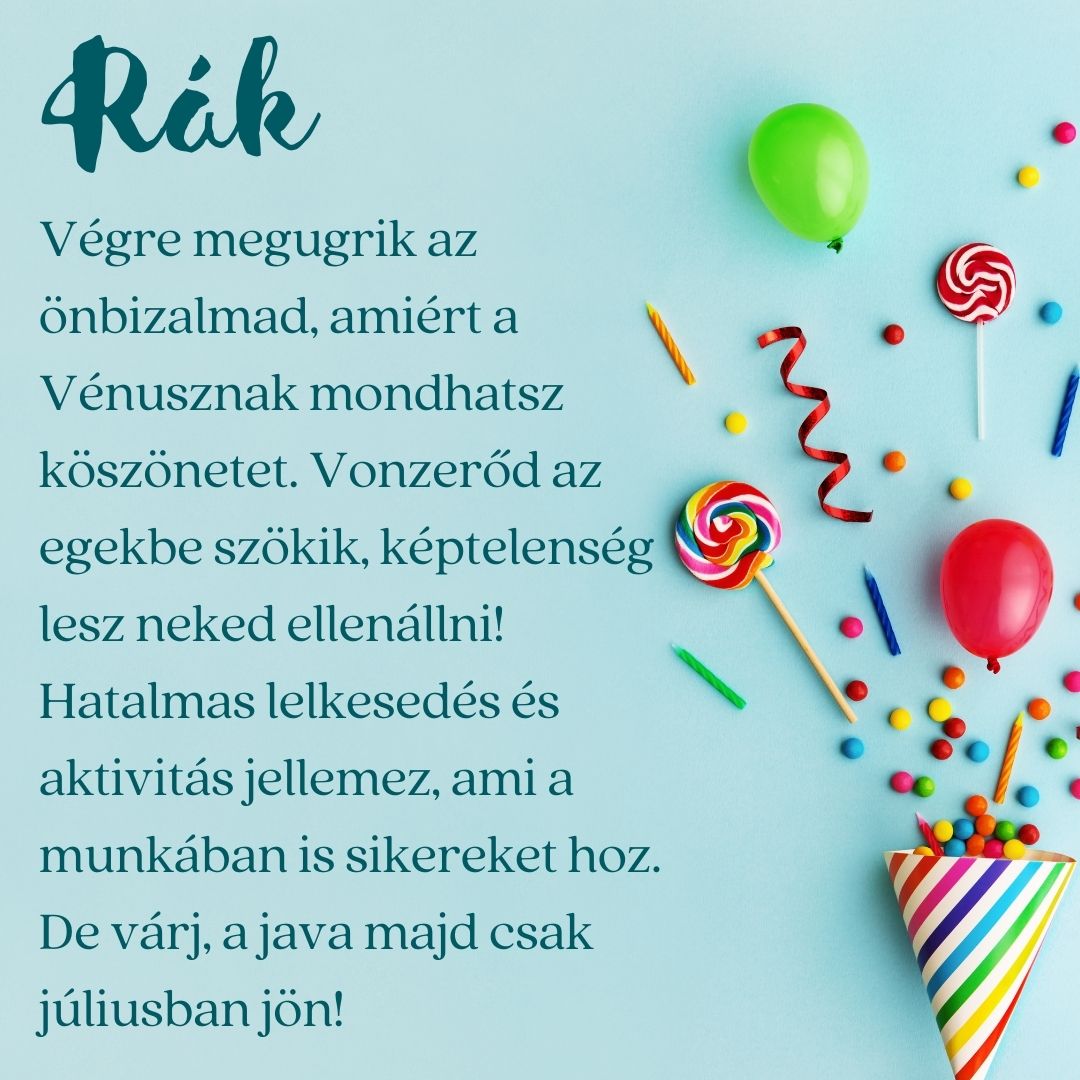 Júniusi horoszkóp 2023