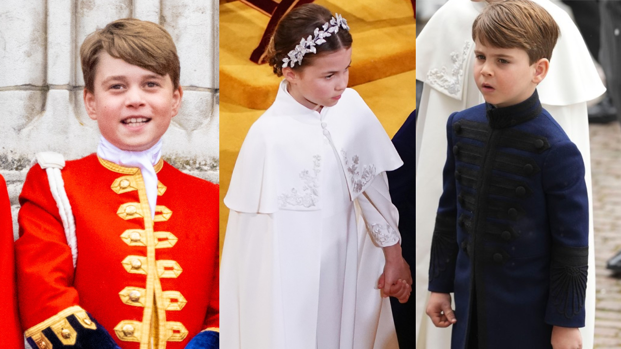 György herceg, Sarolta hercegnő és Lajos herceg a koronázáson (fotó: Profimedia)