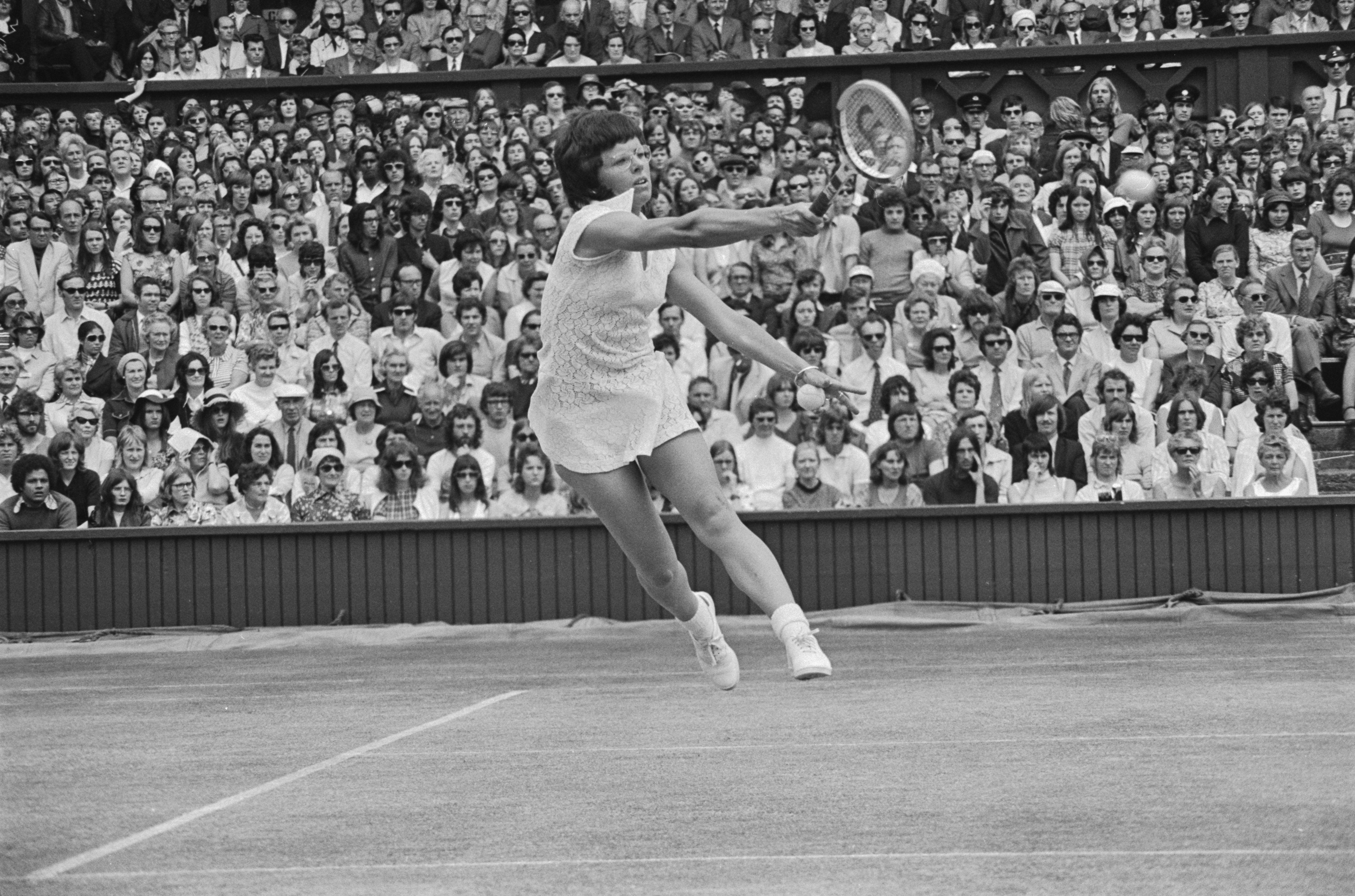 Billie Jean King egy 1972-es torna közben