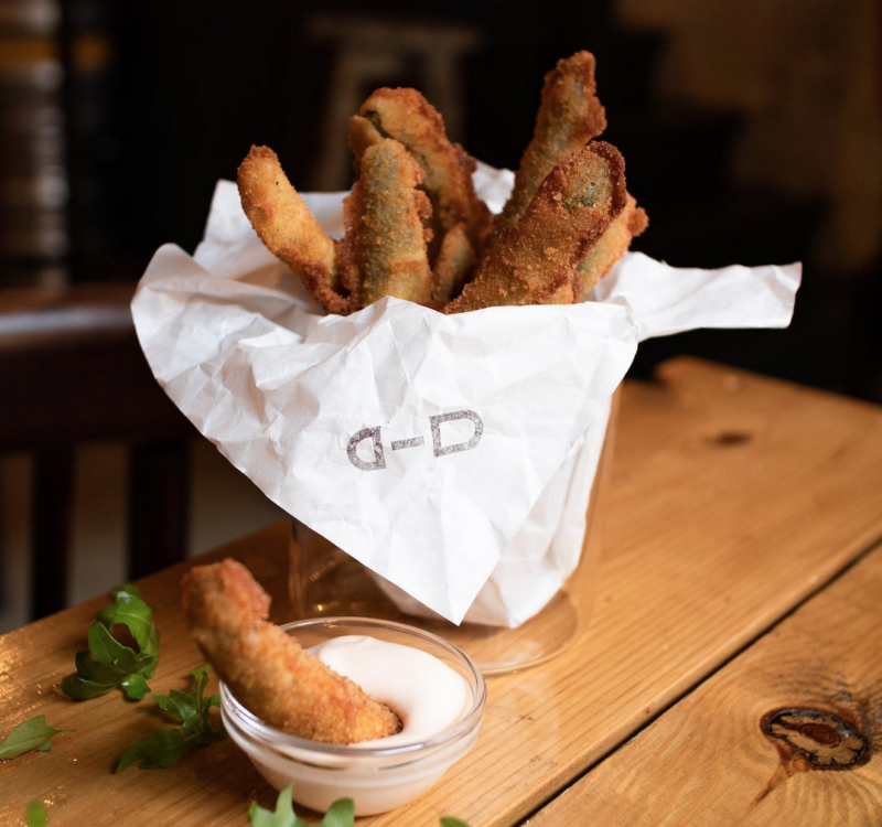 Rántott kovászos uborka